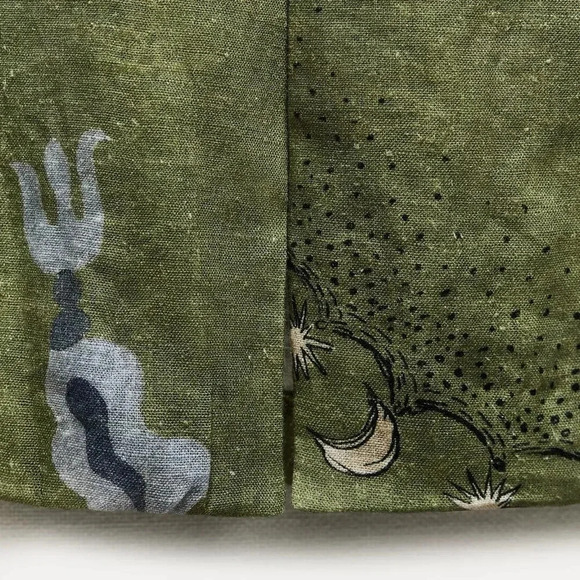 ZARA ZW COLLECTION PRINTED ASYMMETRIC LINEN DRESS - Picture 12 of 13